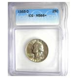 1955-D Quarter ICG MS66+ LISTS $1300