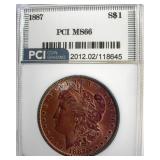 1887 Morgan MS66 LISTS $425