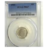 1964 Dime PCGS PR67