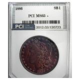 1886 Morgan PCI MS65+ Gorgeous Color