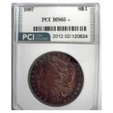 1887 Morgan PCI MS65+ Beautiful Color