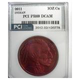 2011 1 Avdp Oz .999 Fine Cu PCI PR69 DC Indian