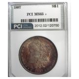 1887 Morgan PCI MS65+ Nice Color