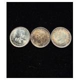 WW2 .925 Silver Ch BU Struck by US Mint 3pcs
