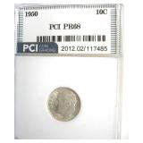 1950 Dime PR68 LISTS $300