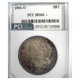 1884-O Morgan PCI MS65+ Soft Toning
