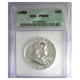 1958 Franklin ICG PR69 LISTS $1100