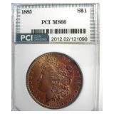1885 Morgan MS66 LISTS $435