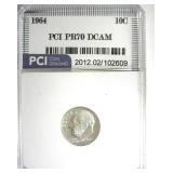 1964 Dime PR70 DCAM LISTS $5250