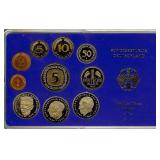 1980-F 1 Pfennig - 5 Mk Proof Set Germany