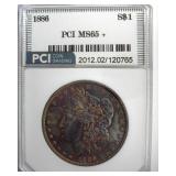 1886 Morgan PCI MS65+ Incredible Color