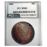 1885 Morgan PCI MS65 Wonderful Color