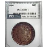 1886 Morgan PCI MS65+ Fantastic Color