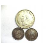 1891 1917 1947-ML 25C 5Cx2 Canada