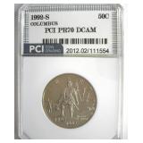 1992-S 50c Columbus PCI PR70 DCAM