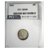 1943 Dime MS68 LISTS $450