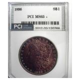 1896 Morgan PCI MS65+ Gorgeous Color