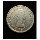 1954 Australia Florin Silver AU