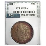 1901-O Morgan PCI MS65+ Golden Purple