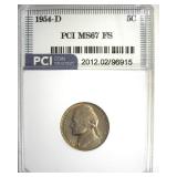 1954-D Nickel MS67 FS LISTS $9500 IN 66+ FS