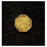 1865 California Gold Token