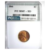 1944 Cent MS67+ RD LISTS $725