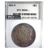 1921-S Morgan MS65+ LISTS $1250