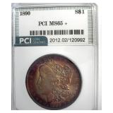1890 Morgan MS65+ LISTS $2200