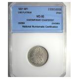 1801-MFI 2 Escudos NNC MS66+ Spain