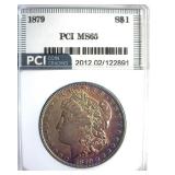 1879 Morgan MS65 LISTS $575