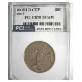 1994-P 50c World Cup PR70 DCAM LISTS $225