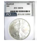 1996 Silver Eagle MS70 LISTS $3500