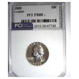 1959 Quarter PCI PR69+ CAM