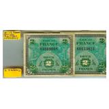 1944 2 Francs Bank Note France