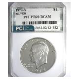 1972-S Silver Ike PR70 DCAM LISTS $425