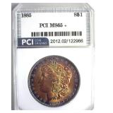 1885 Morgan PCI MS65+ Gorgeous Color