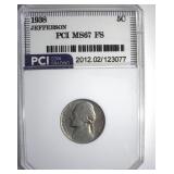 1938 Jefferson Nickel MS67 FS LISTS $4500