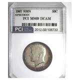 1967 SMS Kennedy MS69 DCAM LISTS $4250 IN 68DC