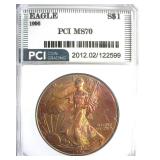 1996 Silver Eagle MS70 LISTS $3500