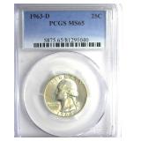 1963-D Quarter PCGS MS65