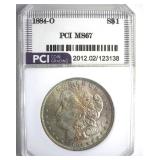 1884-O Morgan MS67 LISTS $2500