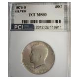 1976-S Silver Kennedy MS69 LISTS $17000