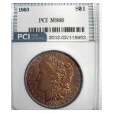 1903 Morgan MS66 LISTS $675
