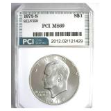 1972-S Silver Ike MS69 LISTS $3400