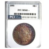 1885 Morgan PCI MS65+ Beautiful Color