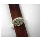 Silver Ring Widows Mite Bronze Coin