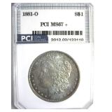 1881-O Morgan MS67+ LISTS $75000 IN 67