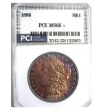 1886 Morgan PCI MS65+ Fabulous Color