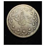 AH1255 Turkey Silver Crown AU Scarce