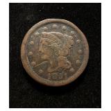 1857 Large Cent Die Cracks